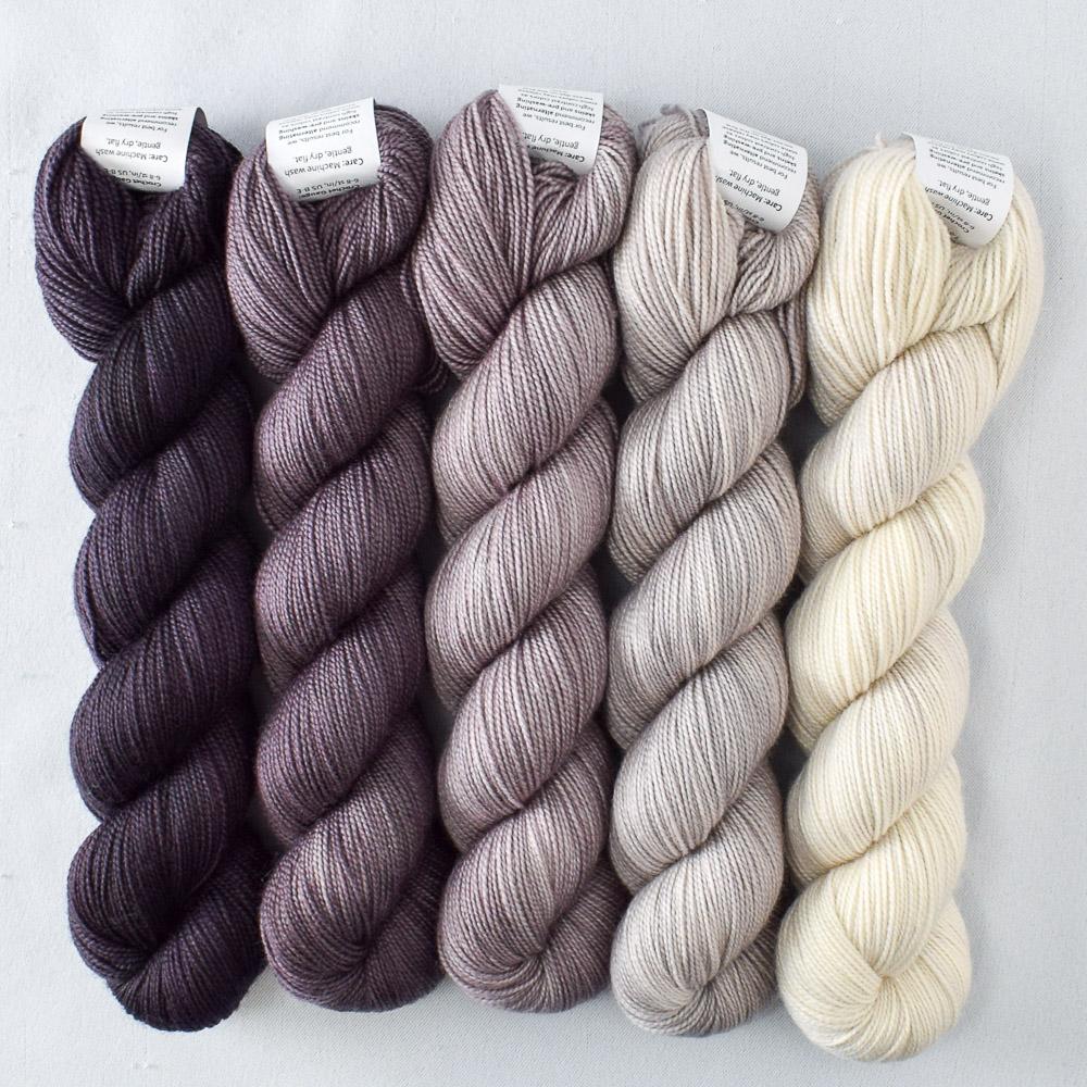 Lace Murex, Lurch, Punch Bowl, Sea Shell, Snowdrift - Miss Babs Shawlography Set