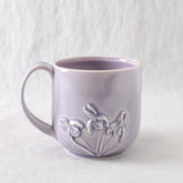 Lavender Irises Mug by JaMpdx