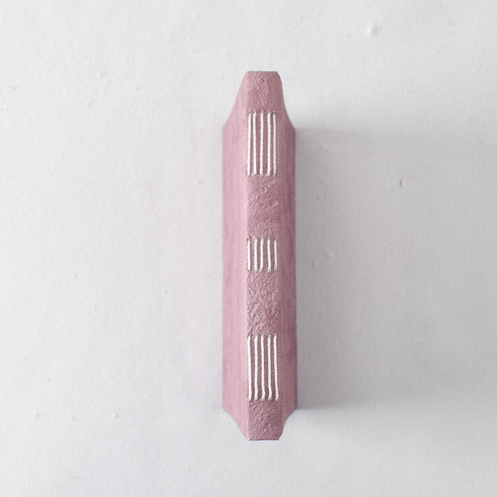 Small Handmade Journal with Lavender Textured Cover