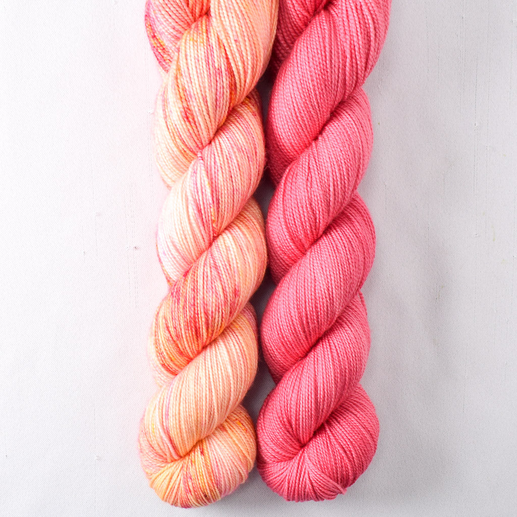 Lotus, Spotted Flowers - Miss Babs 2-Ply Duo