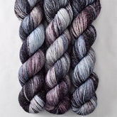 Morticia - Miss Babs Estrellita fingering weight superwash merino and Lurex yarn