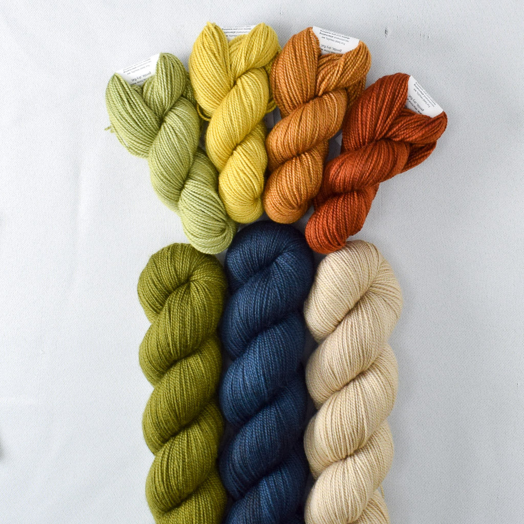 Moss, Eternity, Dunes, Fiddlehead, Cumin, Old Gold, Dark Cygnus - Miss Babs Teranika Color Pack