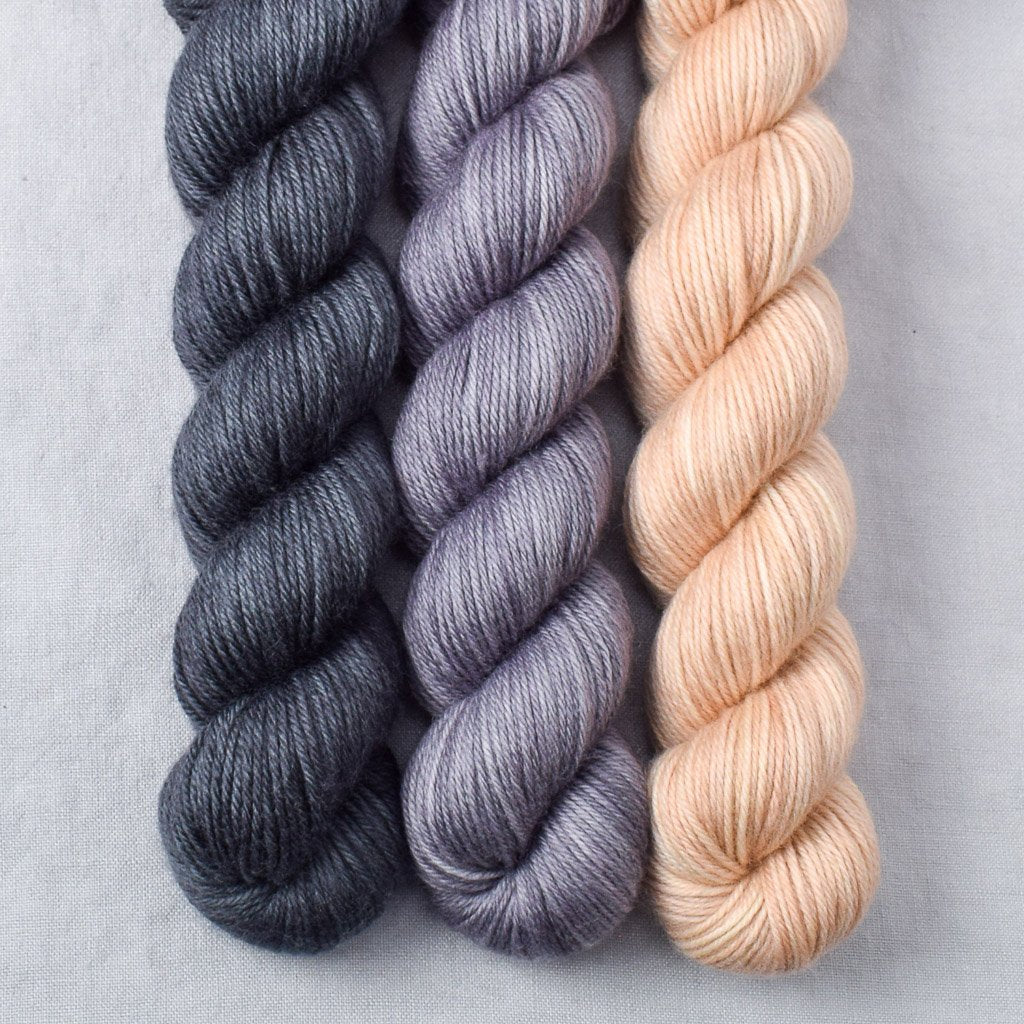 Muslin, Pewter, Provence - Miss Babs Yowza Mini Trio