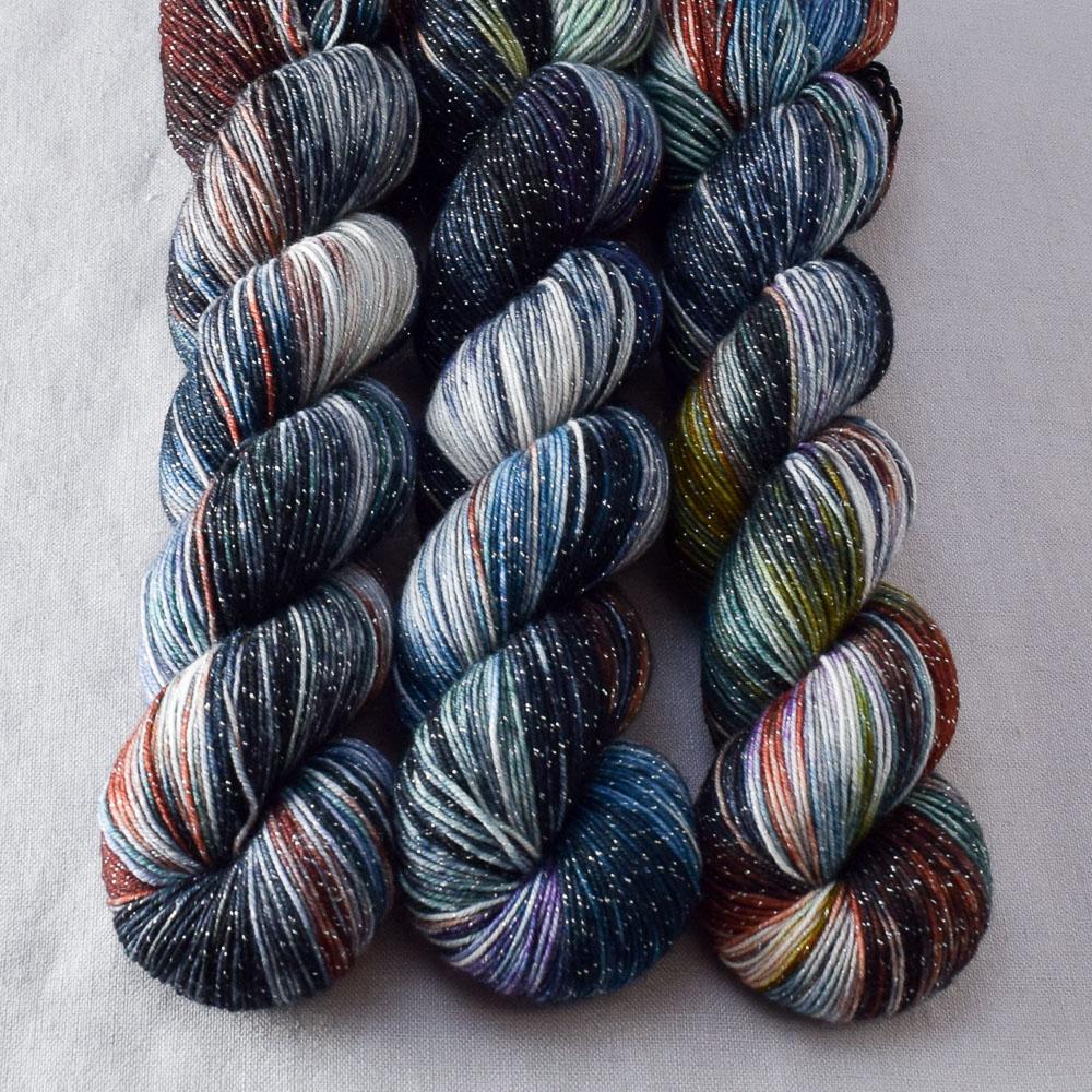 Mystery Girl - Miss Babs Estrellita fingering weight superwash merino and Lurex yarn