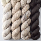Neutral 2, Coastal Fog, Neutral 4, Dark Pegasus - Miss Babs Yummy 2-Ply Quartet