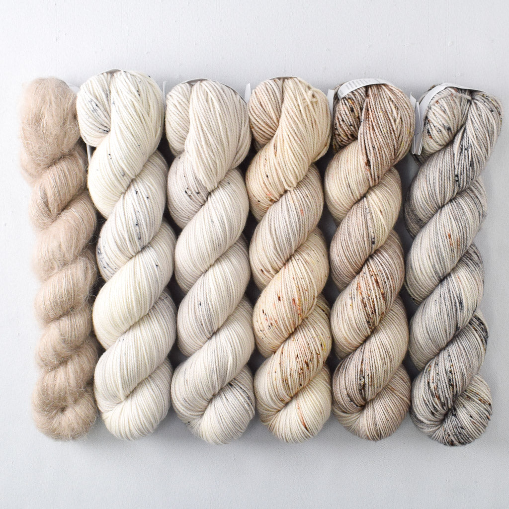 Neutral with Coastal Fog - Miss Babs Lace and Fade Boxy Set