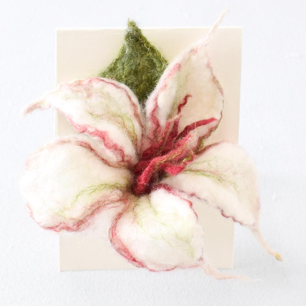 Number 4 - Miss Babs Medium Felted Flower Pin