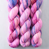 Orchid Fantasia - Miss Babs Putnam Merino wool and nylon sock yarn