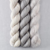 Oyster, White Peppercorn - Miss Babs Pillowy Cowl Set