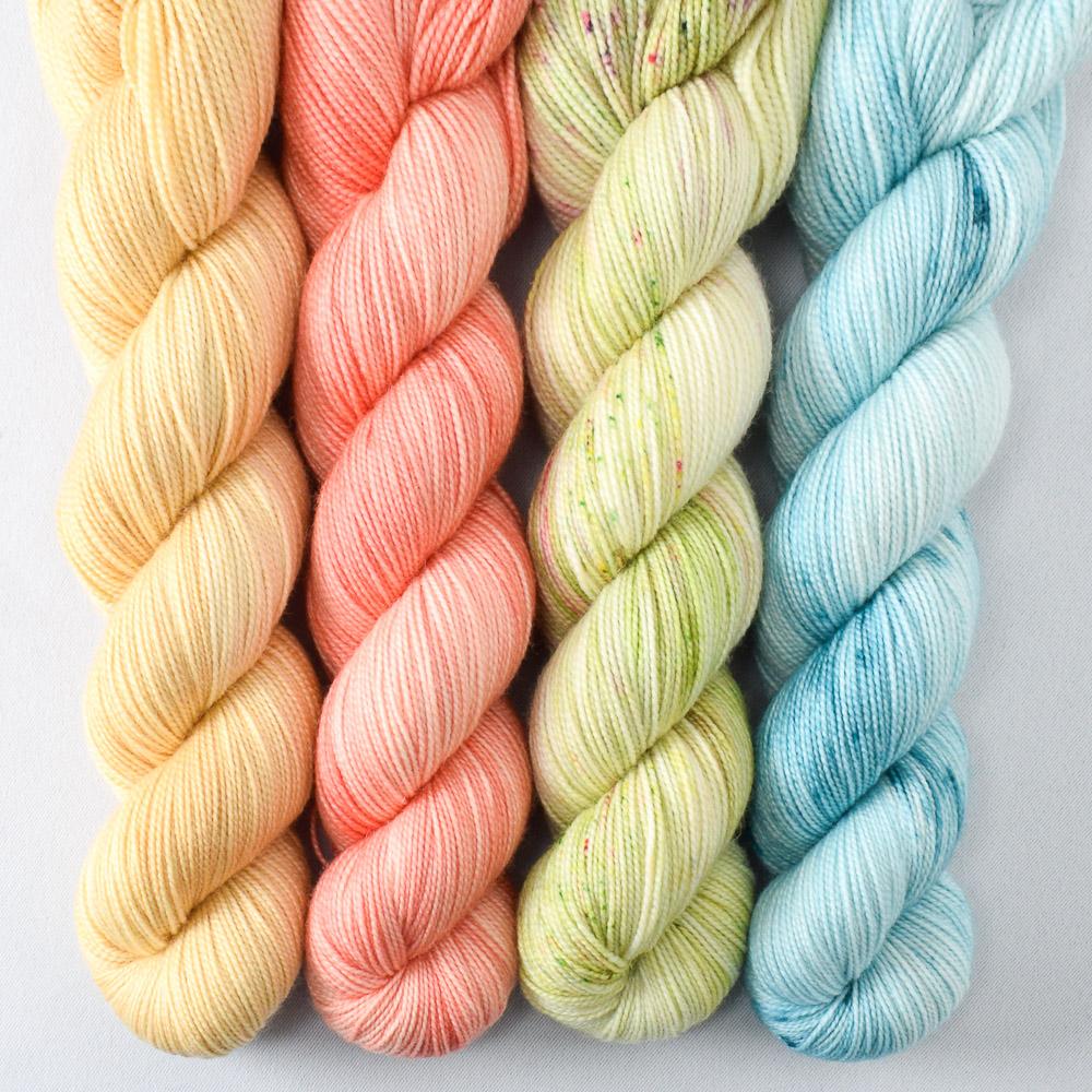 Perfect Wave, Tangy, Wandflower, Wheaten - Miss Babs Yummy 2-Ply Quartet