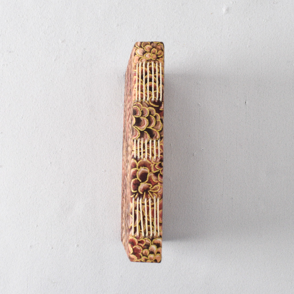 Small Handmade Journal with Pinecone Print Cover