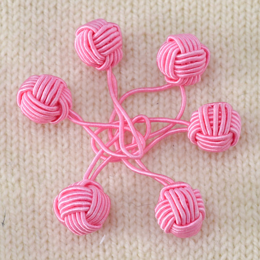 HiyaHiya Yarn Ball Stitch Markers - Pink