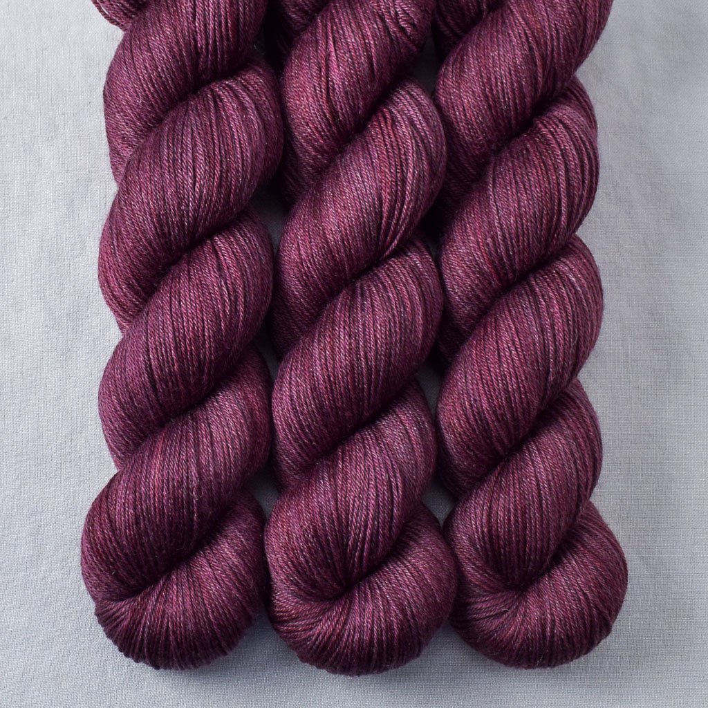 Plum - Miss Babs Tarte wool blend sock yarn