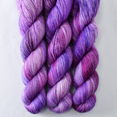 Purple Mountains - Miss Babs Tarte wool blend sock yarn