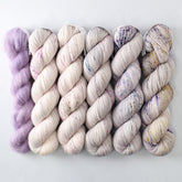 Purple with Valiant Grapes - Miss Babs Lace and Fade Boxy Set