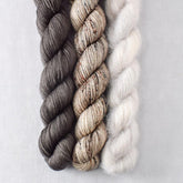 Rock Sparrow, Walnut, White Peppercorn - Miss Babs Pillowy Cowl Set