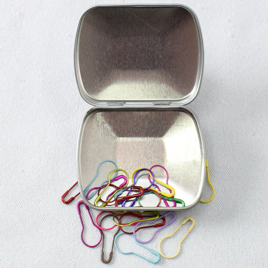 Safety Pin Stitch Markers and Notions Tin Set - Miss Babs Notions