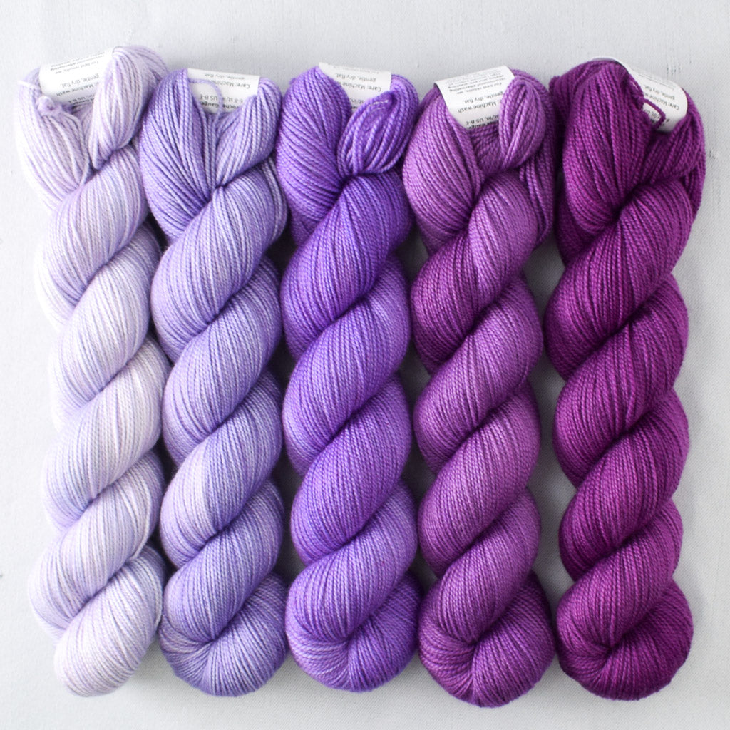 Salvia, Maison Blue, Opulent Purple, - Miss Babs Glittering Snowscape Shawl Set