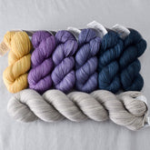 Sea Gems Gradient Set and Fleur de Sel Yummy 2-Ply - Shawl Set