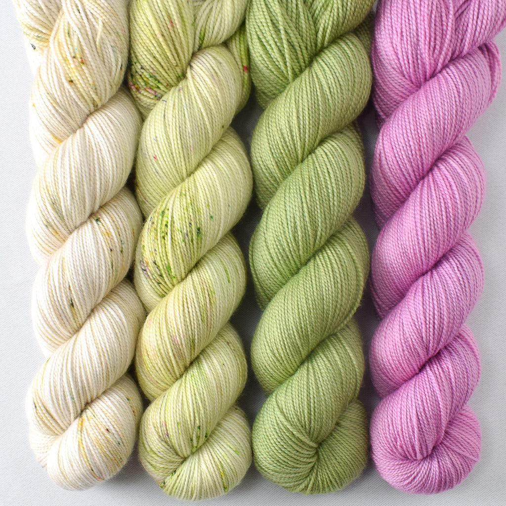 Sea Glass, Wandflower, Pond Slider, Flowers - Miss Babs Yummy 2-Ply Quartet