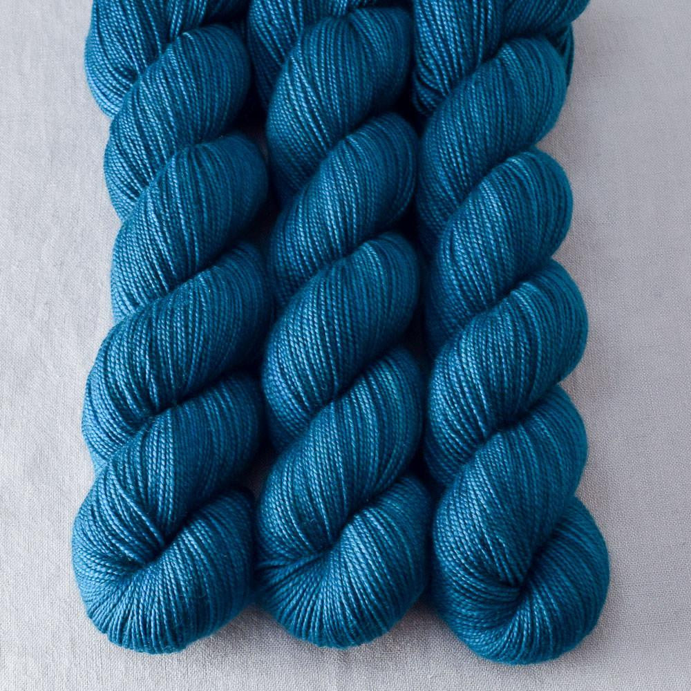 Sea Teal - Miss Babs Yummy 2-Ply superwash Merino wool yarn