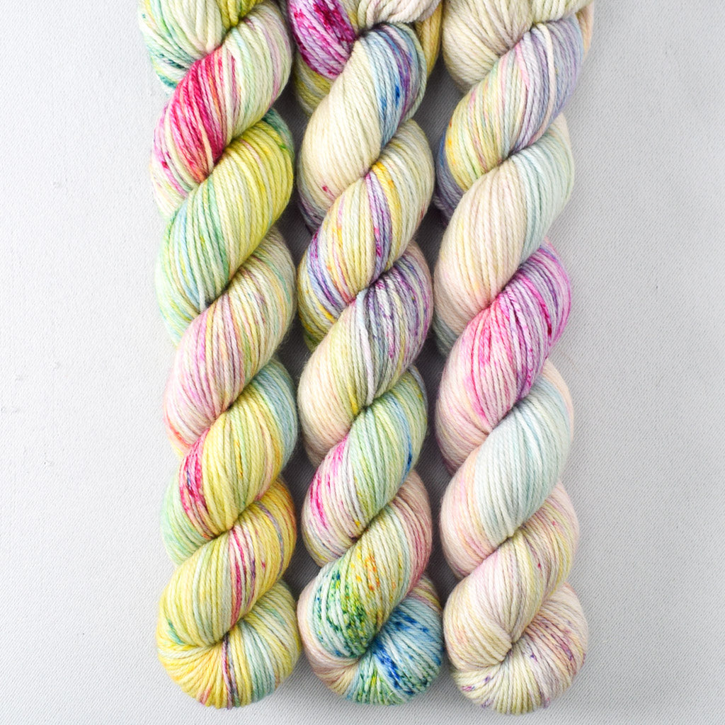 Sequins and Fringe - Miss Babs Yowza Mini superwash Merino wool yarn