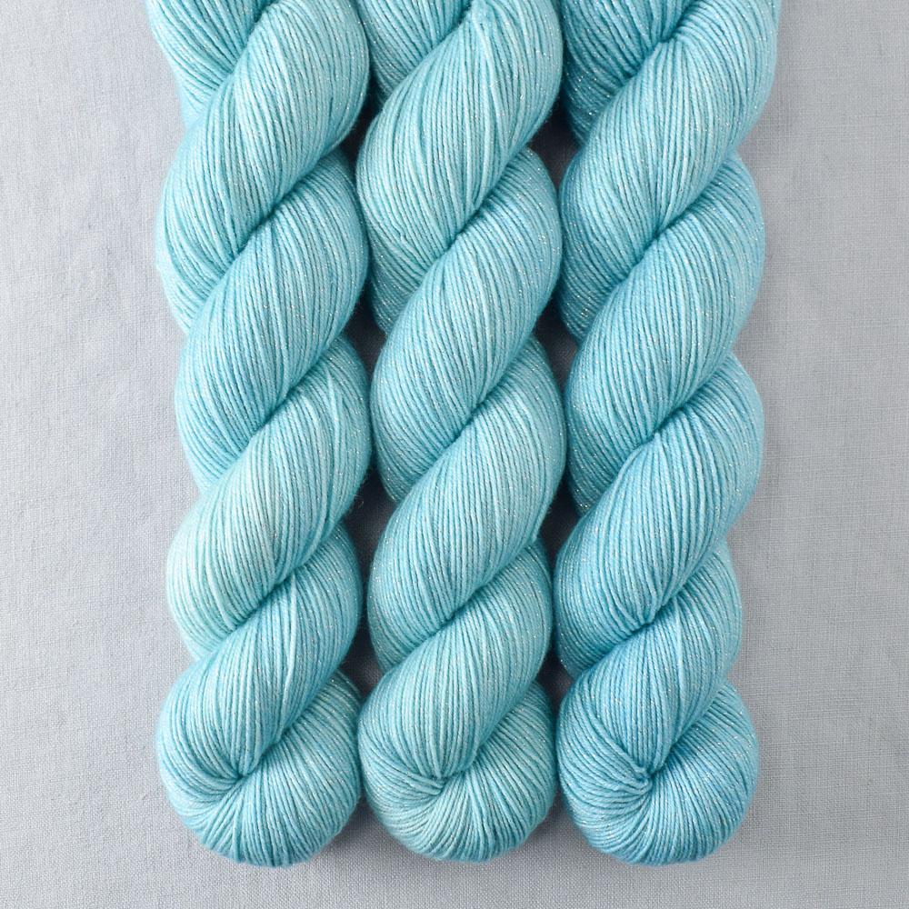 Slipstream - Miss Babs Estrellita fingering weight superwash merino and Lurex yarn