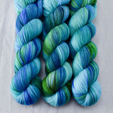Smurf and Turf - Miss Babs Yummy 2-Ply superwash Merino wool yarn