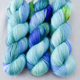 Smurf And Turf - Miss Babs Katahdin 437 superwash BFL wool yarn