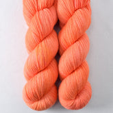 Spicy Papaya - Miss Babs Killington wool and silk blend yarn