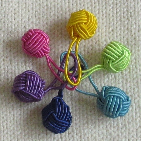HiyaHiya Yarn Ball Stitch Markers - Multicolored