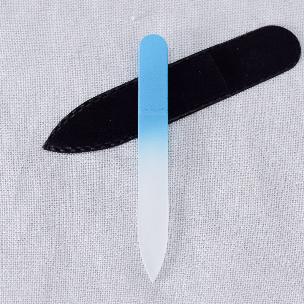 Glass Nail File - Teal