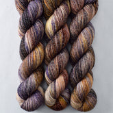 Trompe L'oeil - Miss Babs Estrellita fingering weight superwash merino and Lurex yarn