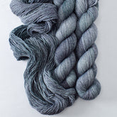 Vessel Gray - Miss Babs Estrellita fingering weight superwash merino and Lurex yarn