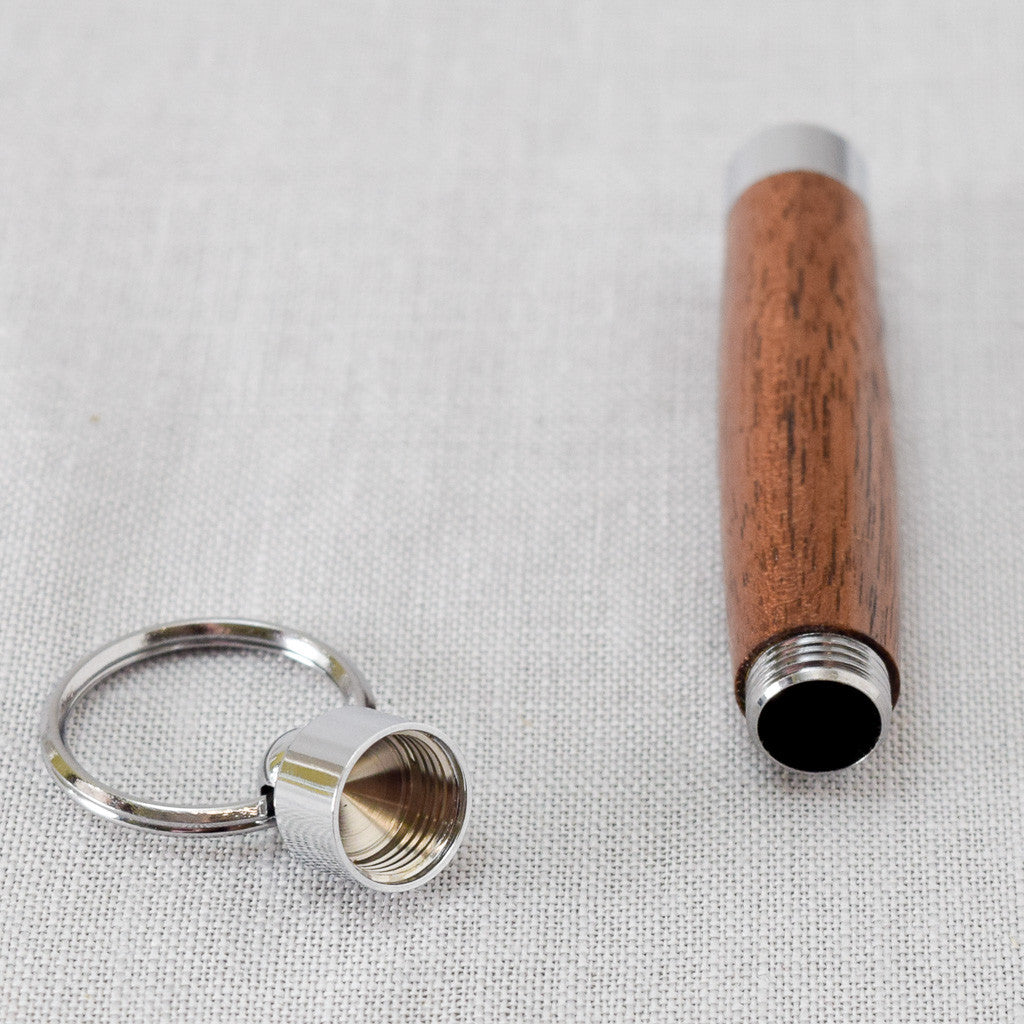 Walnut Hand Turned Darning Needle Holder