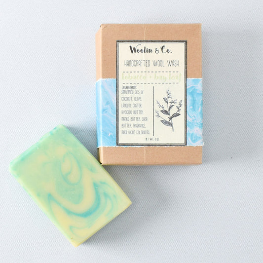 Woolin and Company Tobacco and Bay Leaf Natural Bar Soap - Miss Babs Notions
