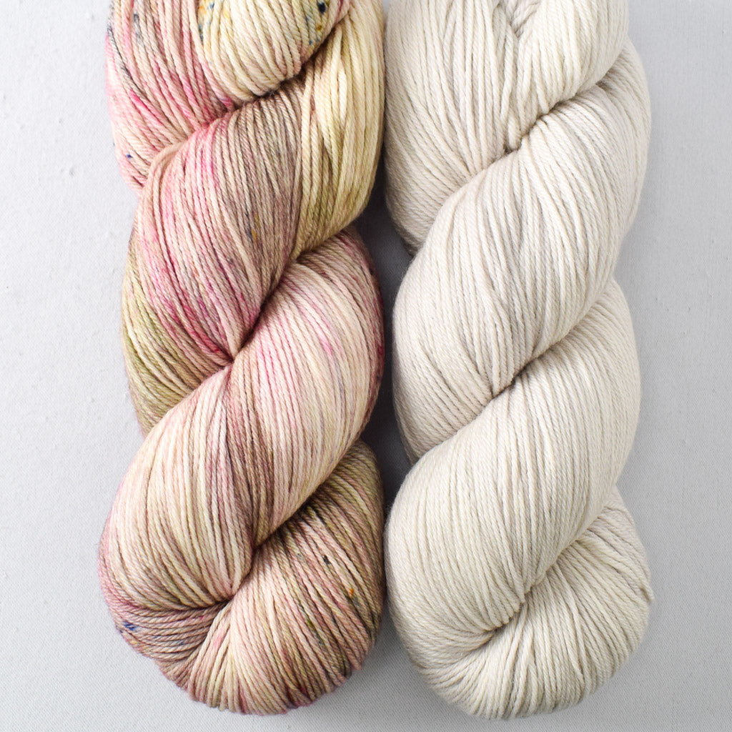 Yowza Grab Bag: Apple Season, White Peppercorn - Miss Babs Yowza yarn