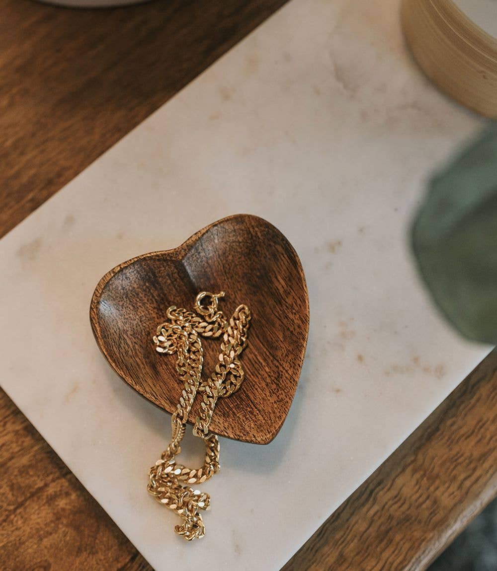Mango Wood Heart Dish