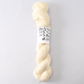 80% Targhee, 10% Tussah Silk, 10% Bamboo. Unknown yardage. 3.7 oz. - Miss Babs Undyed Test Yarn