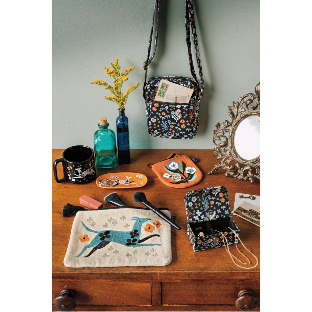 Danica Studio - Dogwood Embroidered Flat Pouch