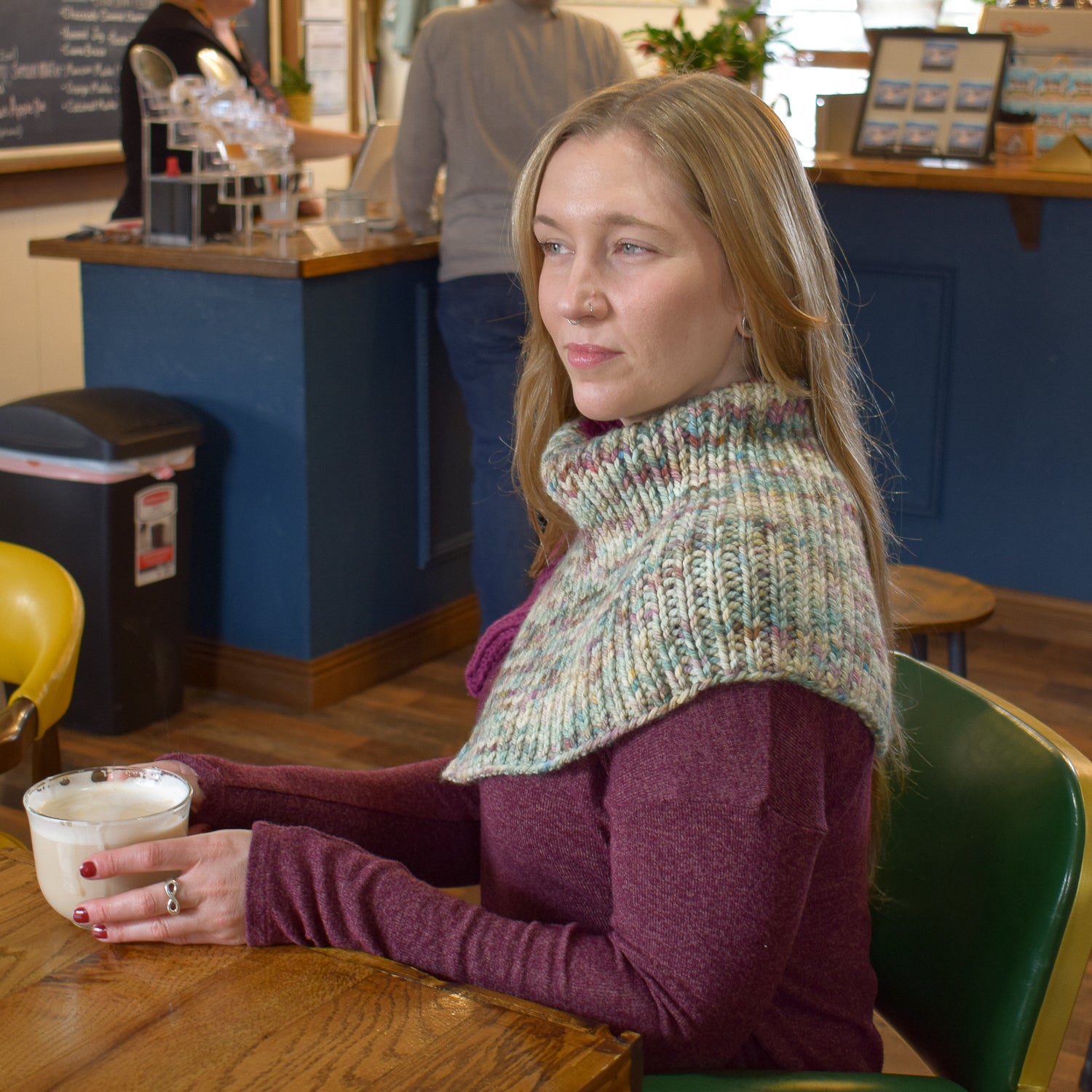 Double Split Color-Blocked Cowl