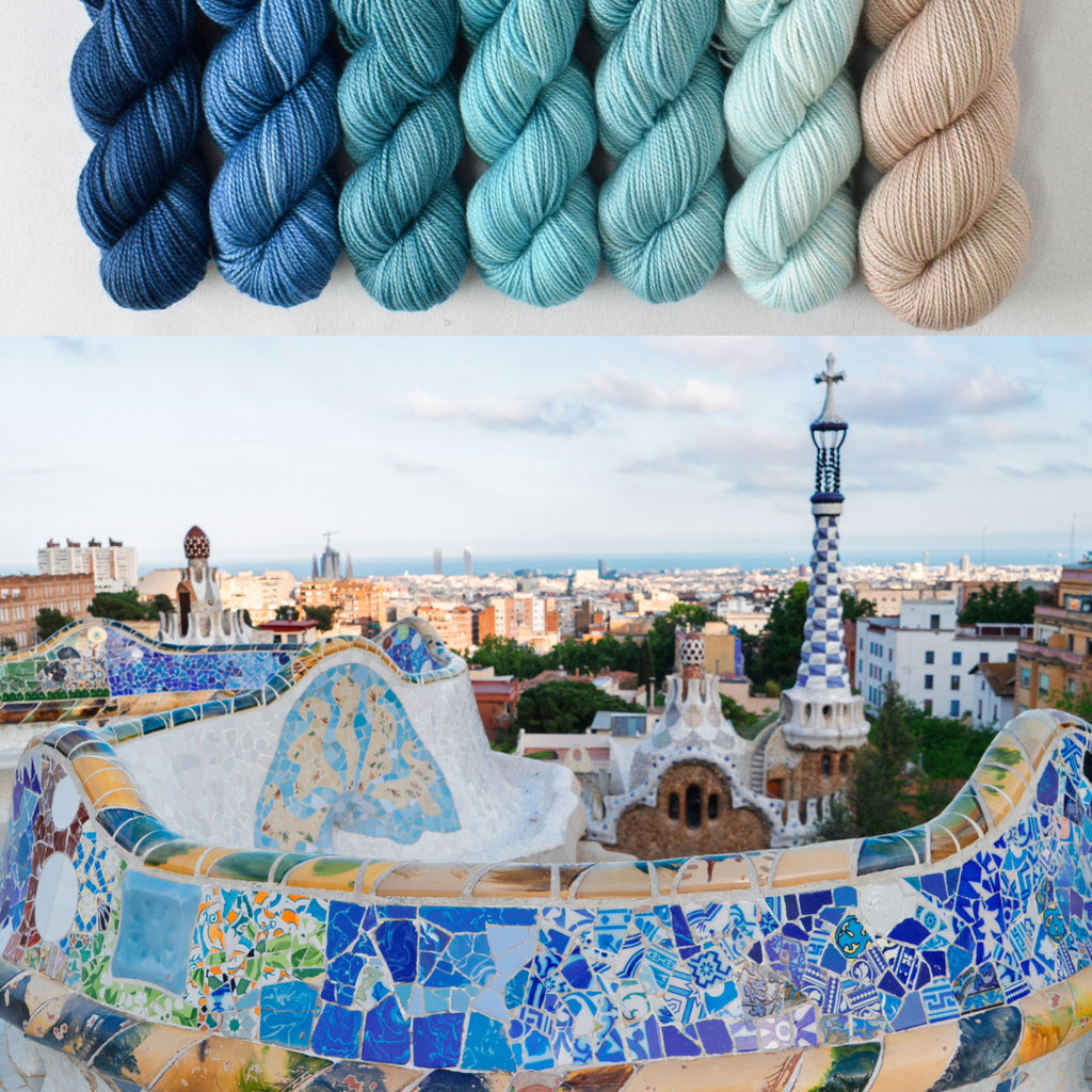 Park Güell with Fruit - Shawl Set