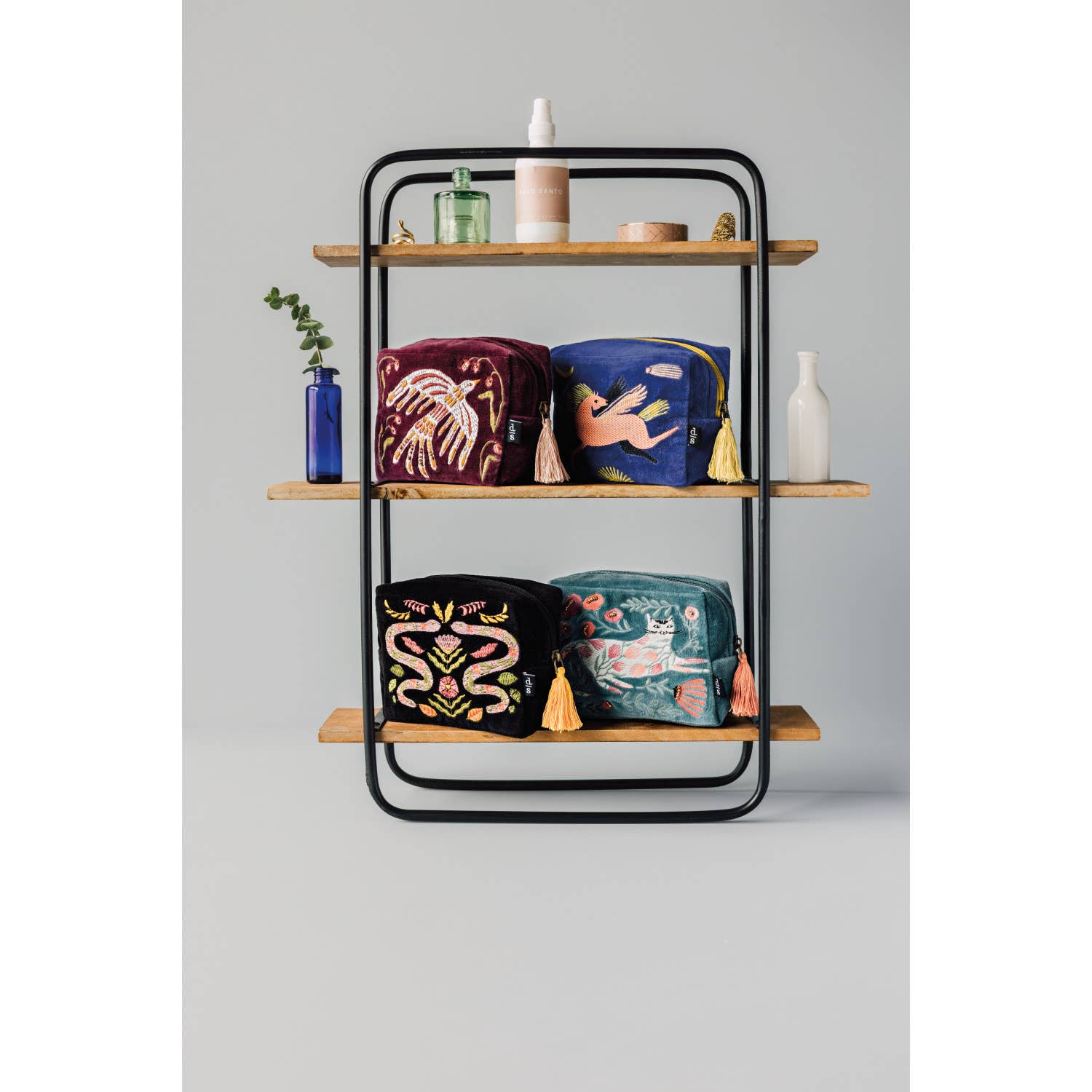Danica Studio - Catbloom Embroidered Pouch