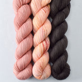 Adobe, Tropical Sunset, Dark Pegasus - Miss Babs Yummy 2-Ply Trio