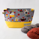 All Knit Up Chicken Print Project Bag - Small - Miss Babs Notions