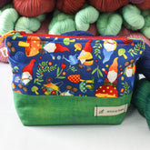 All Knit Up Garden Gnomes Project Bag - Small - Miss Babs Notions