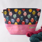 All Knit Up Sheep Print 1 Project Bag - Large - Miss Babs Notions