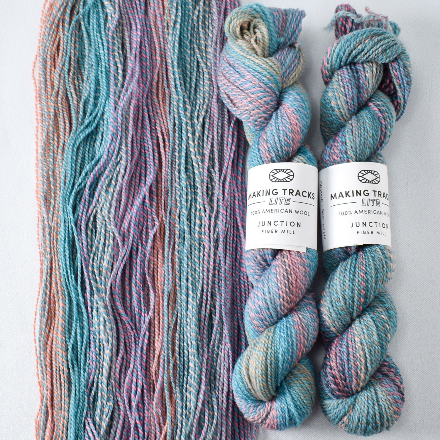 Alpenglow B - Miss Babs Junction Fiber Mill Making Tracks Lite yarn