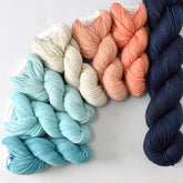 Astronomy Gradient and Eternity Yummy 2-Ply Shawl Set