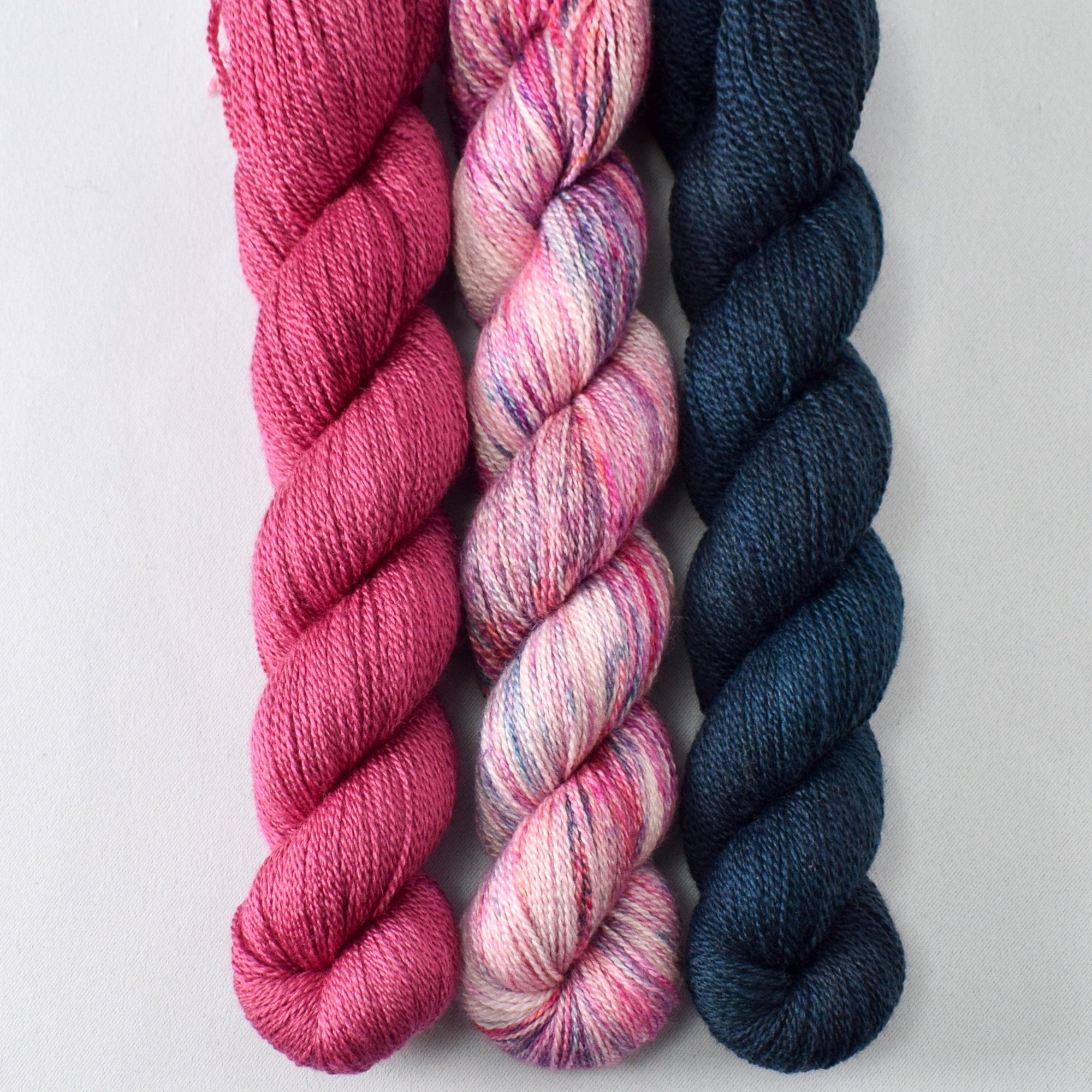Aubergine, Material Girl, and Dark Perseus - Miss Babs Yet Trio